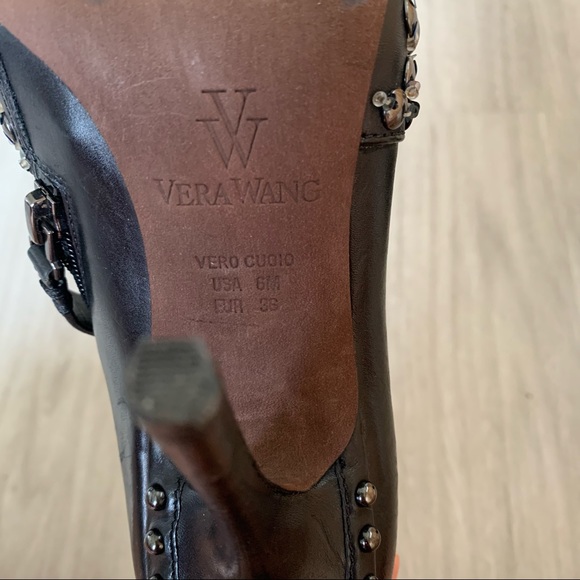 Vera Wang Beacon Jeweled Leather Bootie - Picture 11 of 13